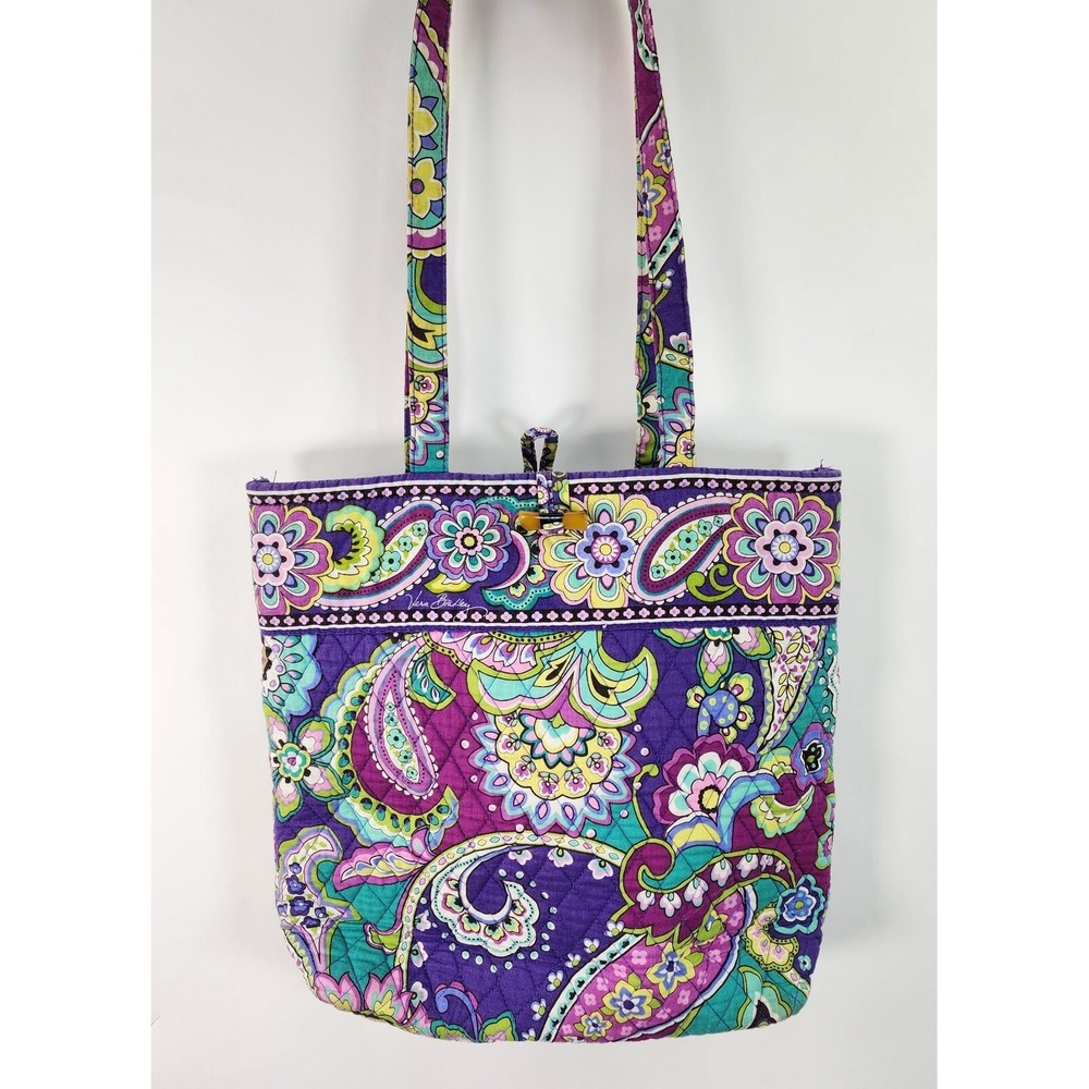 Vera Bradley Heather Paisley Toggle Tote Bag